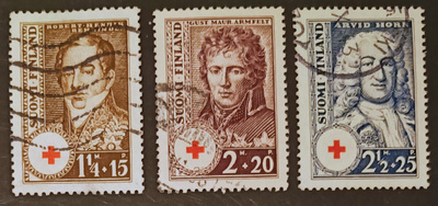 1936 Punainen Risti - leimattu sarja