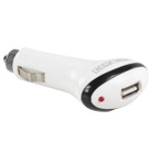 König USB Autolaturi, USB A naaras, 1000mAh, valkoinen UUSI - pikkukuva 2