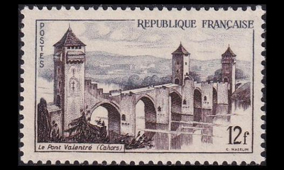 Ranska 1067 ** Maisemia 12 F (1955)