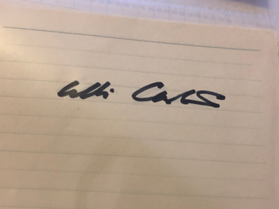 Elli Castrén nimikirjoitus paperilla