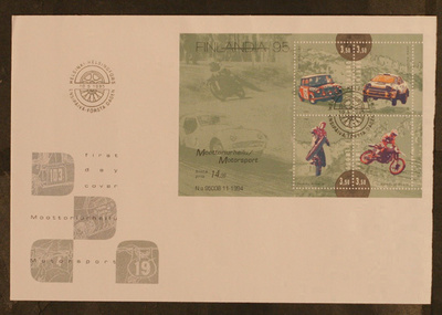 # 23626 # BL-16 - Moottoriurheilu FDC - 1995