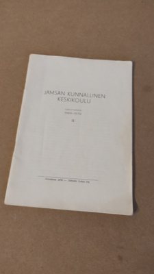 Jämsän kunnallinen keskikoulu Lukuvuosi 1969-1970