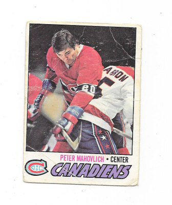 1977-78 OPC #205 Peter Mahovlich , Montreal Canadiens