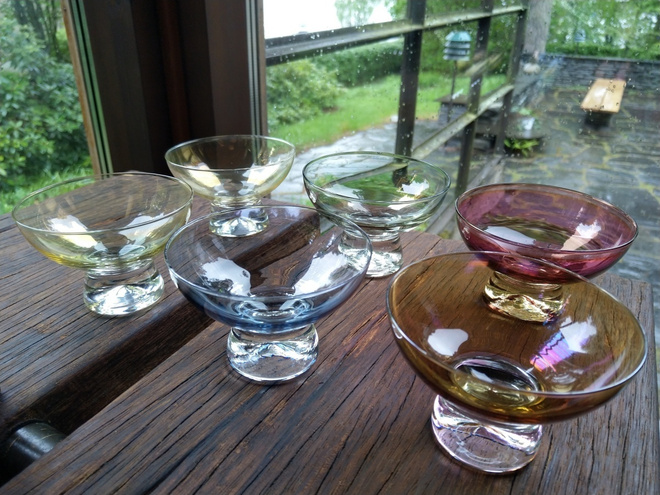 Tapio Wirkkala Iittala jälkiruokamalja värillinen 6 kpl