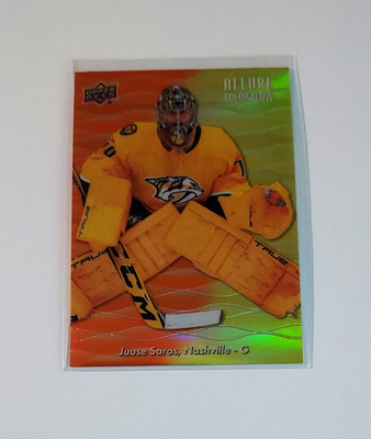 2023-24 Allure Color Flow Orange-Yellow #CF4 Juuse Saros