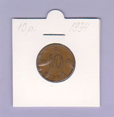 10 penniä v.1934 KM#24