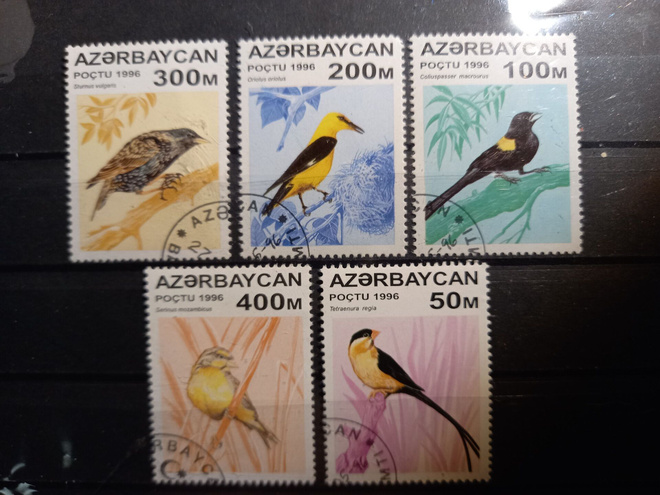 LINNUT eläinaiheinen sarja AZERBAIDZAN 1996 o