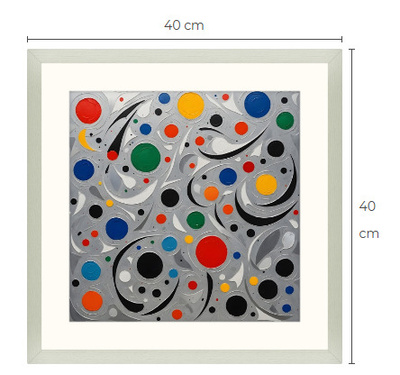 Uusi uniikki abstrakti art print taulu 40 cm x 40 cm