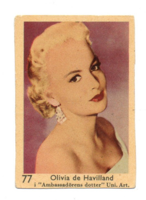Purkkakuva n:o 77 OLIVIA DE HAVILLAND
