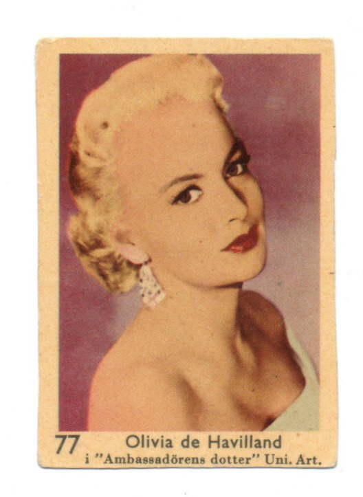 Purkkakuva n:o 77 OLIVIA DE HAVILLAND