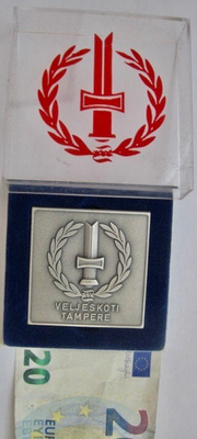 VANHA Mitali Plaketti Veljeskoti Tampere