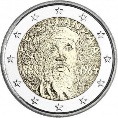 Suomi 2013 2 € F.E. Sillanpään syntymästä 125 vuotta UNC
