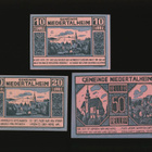 Itävalta Notgeld 10, 20, 50 Heller, Niedertalheim 1920 - pikkukuva 1