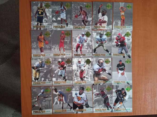 1993 Classic Four Sport Power Pick erkkarisarja 1-20