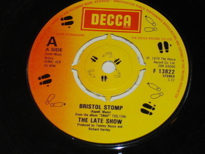 7" LATE SHOW - Bristol Stomp - single new wave,doo-wop EX