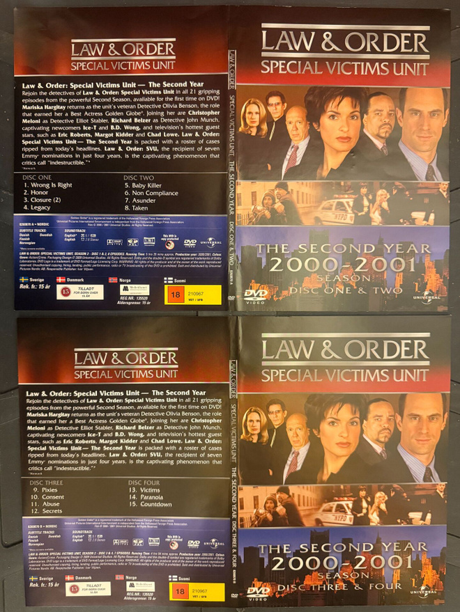 LAW & ORDER - SPECIAL VICTIMS UNIT - SEASON 2 (6 DVD)