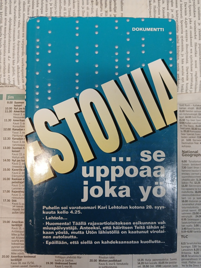 Jorma Aula - Estonia: se uppoaa joka yö (sid.)