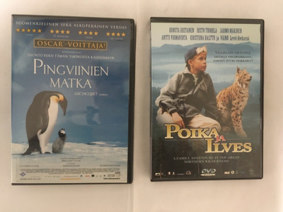 Pingviinien Matka ja Poika ja ilves(elokuvat 2kpl.)