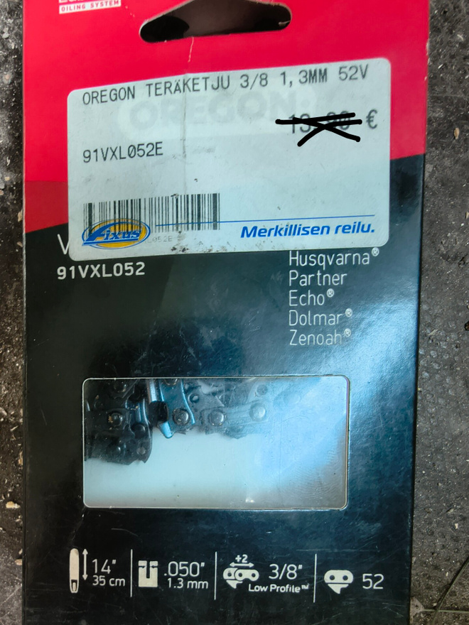 Uusi Moottorisahan teräketju Oregon 14" 1.3 mm