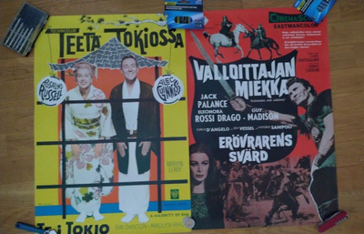 4 kpl Elokuvajulisteita