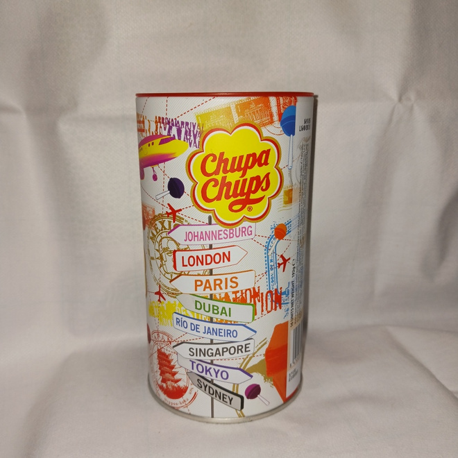 Peltipurkkipankki Chupa Chups
