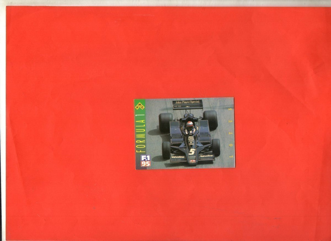 FORMULA 1 F.1 1995 n:o 111 Keräilykuva