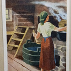KL-N: Nainen lämmittää saunavesiä, p. 1943 - pikkukuva 1