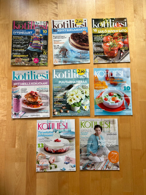Kotiliesi lehtiä, 8 kpl ( vuosilta 2009-2013 )