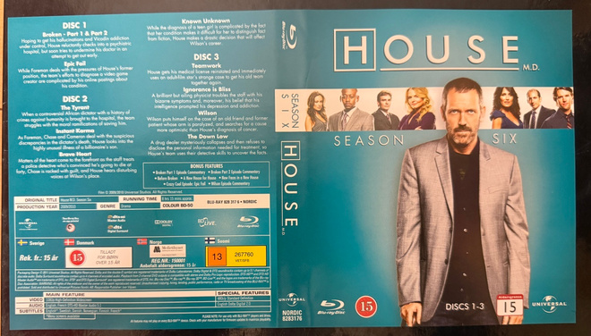 HOUSE M.D. : SEASON SIX (6 BD) (Hugh Laurie)