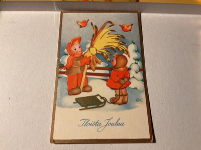 Postikortti Hyvää joulua 1949