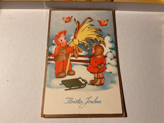 Postikortti Hyvää joulua 1949