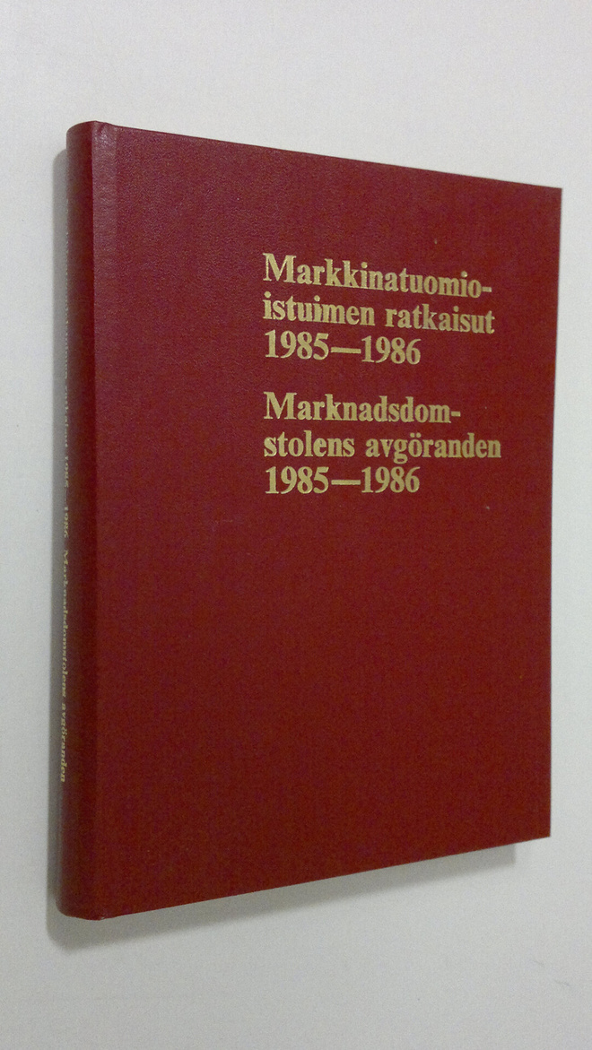 Markkinatuomioistuimen ratkaisut 1985-1986