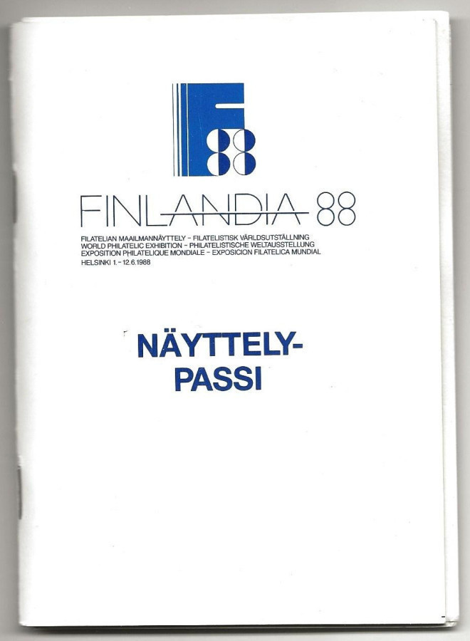Näyttelypassi (1988) Finlandia 88