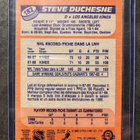 STEVE DUCHESNE 1988-89 O-PEE-CHEE # 182 KINGS ROOKIE CARD - pikkukuva 2