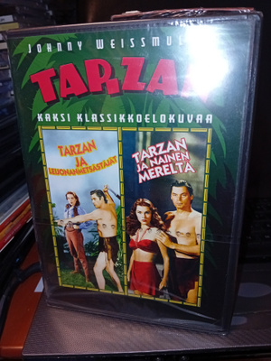 DVD TARZAN KAKSI KLASSIKKOELOKUVAA ( UUSI ) SIS POSTIKULU