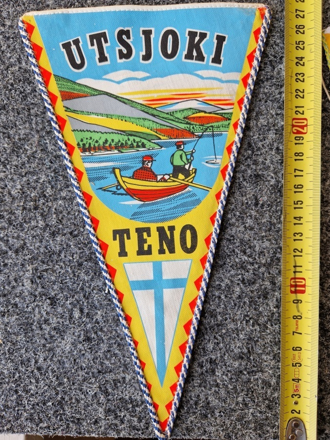 Utsjoki Teno vintage iso matkailuviiri