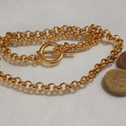 21k kullattu Kanadalainen papu kaulakoru Gold plated - pikkukuva 4