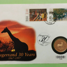 1/2 unssin Krugerrand kulta raha, Etelä-Afrikka. - pikkukuva 1