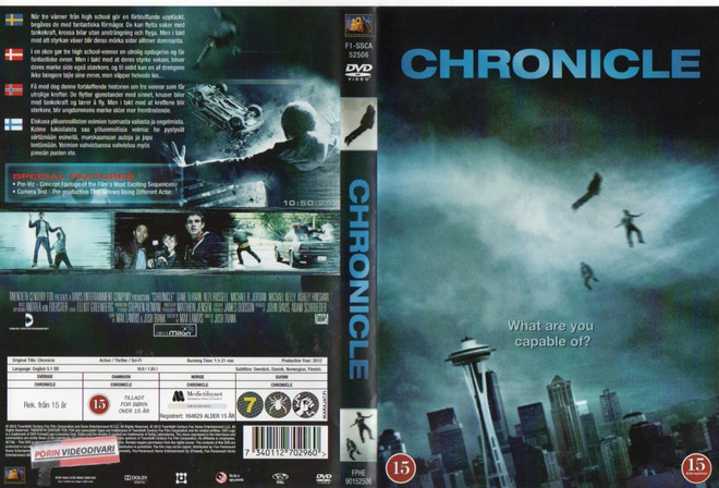 Chronicle	(73 518)	k	-FI-	DVD	nordic,			2012
