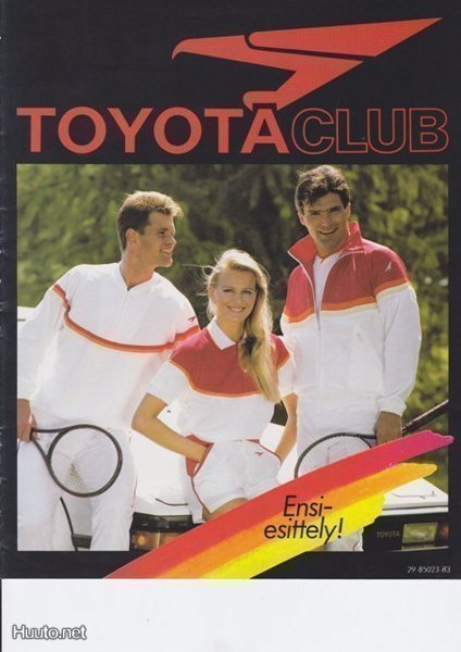 Toyota Club vaate-esite 80-luvun alusta