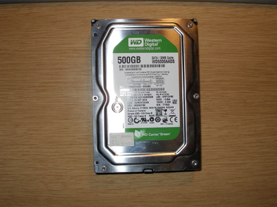 Western Digital WD5000AADS, 500 GB, SATA, 3,5"