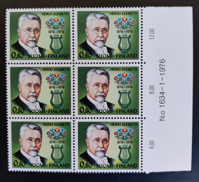 1976 Heikki Klemetti numerokuusilo **