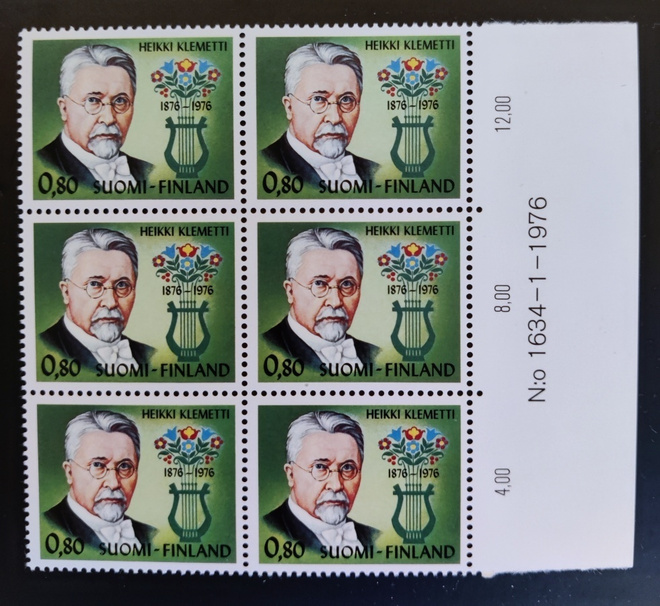 1976 Heikki Klemetti numerokuusilo **