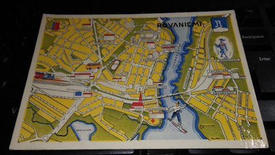 Rovaniemi karttakortti 1953 26/8