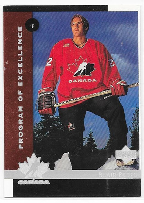 1997-98 Upper Deck #407 Blair Betts Canada RC