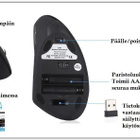 Uusi langaton optinen pystyhiiri vasenkätiselle #29497 - pikkukuva 5