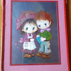 TYTTÖ JA POIKA TAULU 20,5 x 26 x 1 cm, 372 g - pikkukuva 1