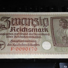 Germany Saksa 20 Mark 1940-45 P139 XF - pikkukuva 1