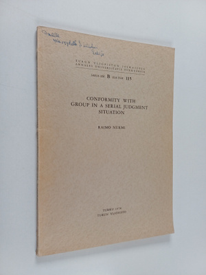 Raimo Nurmi : Conformity with group in a serial judgment ...