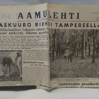 Aamulehti 28.7.1957 - pikkukuva 1